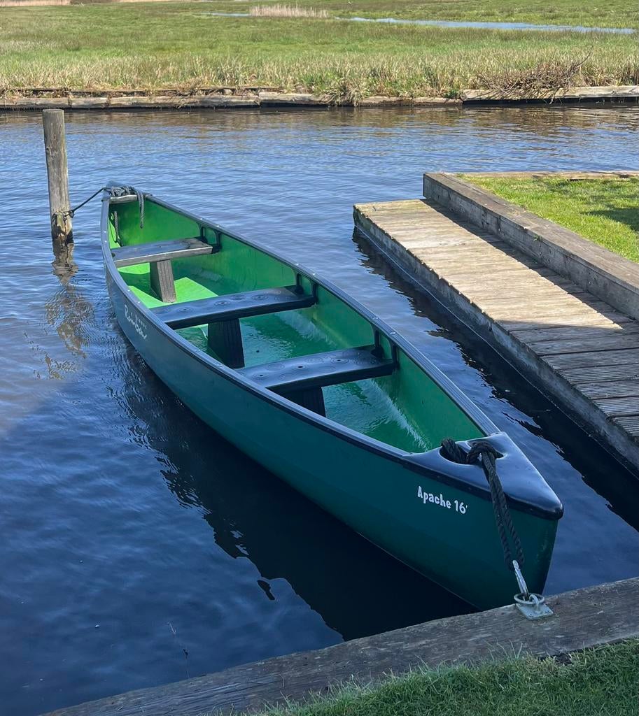 Canadese canoe Rainbow Apache 16’, Ophalen, Zo goed als nieuw, Canadese kano of Open kano, Met peddels