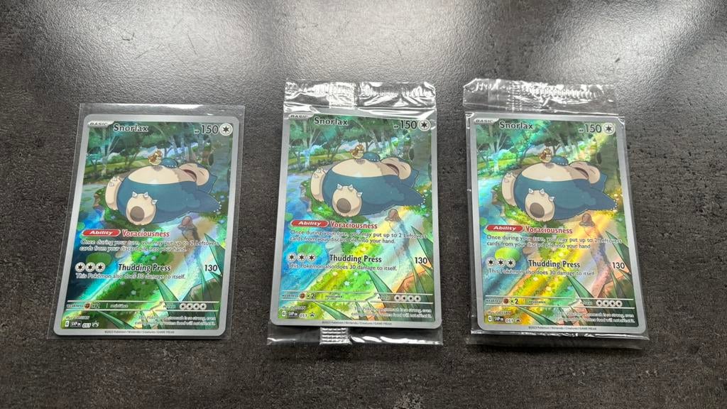 3x 051 Promo Snorlax 151MEW, Hobby en Vrije tijd, Verzamelkaartspellen | Pokémon, Verzenden, Zo goed als nieuw