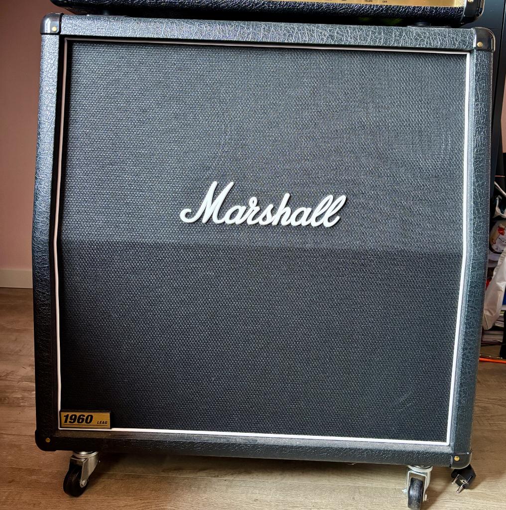 Marshall cabinet en head, Muziek en Instrumenten, Versterkers | Bas en Gitaar, Ophalen, Zo goed als nieuw, 100 watt of meer