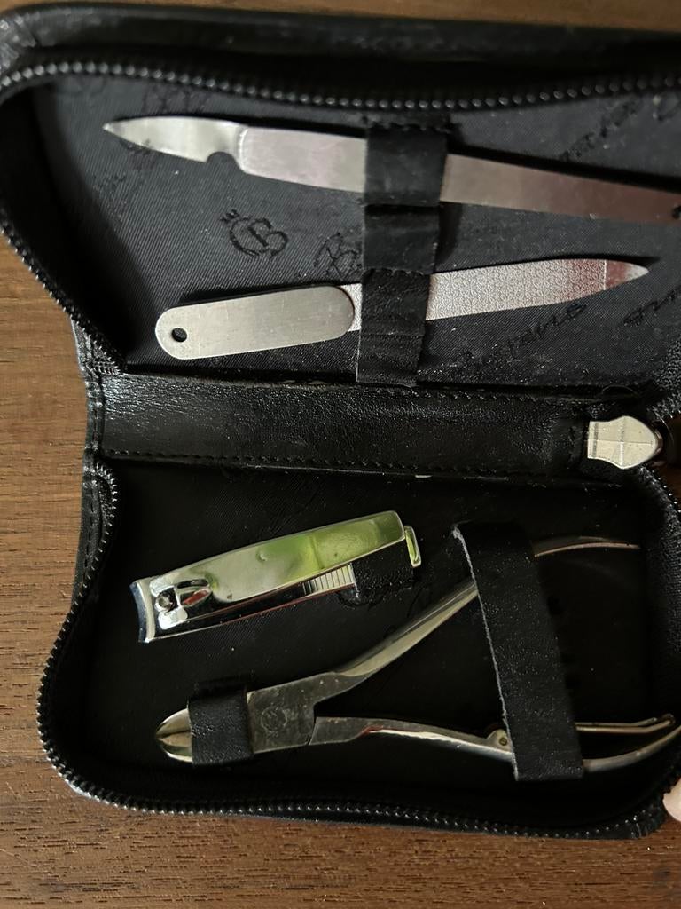 Casteleijn en beers nagelsetje leren etui, Ophalen of Verzenden, Zo goed als nieuw