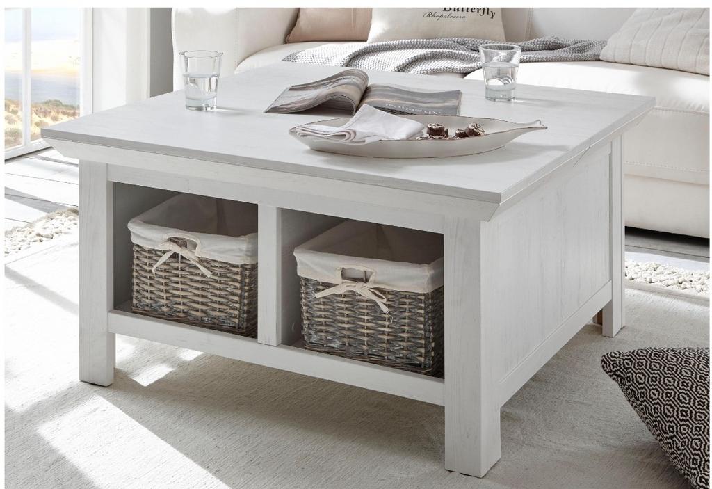 Mooie salontafel wit massief grenen 90x90 cm, 50 tot 100 cm, Zo goed als nieuw, Minder dan 50 cm, Eikenhout