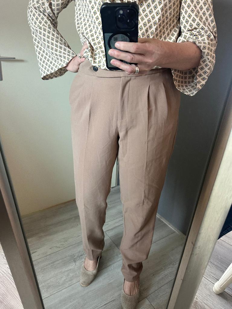 Broek yaya, Kleding | Dames, Maat 38/40 (M), Beige, Ophalen of Verzenden, Zo goed als nieuw