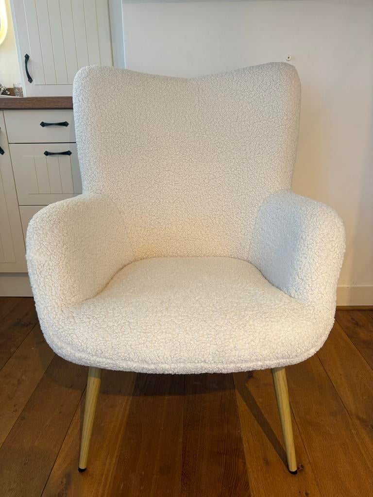 Teddy stoel Jysk, Ophalen, Wit, Zo goed als nieuw, Eén