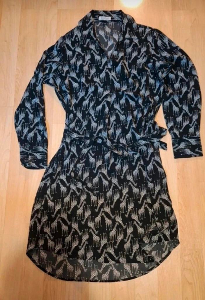 Dames giraffe print jurk maat 38, Ophalen of Verzenden, Gedragen, Maat 38/40 (M), Zwart