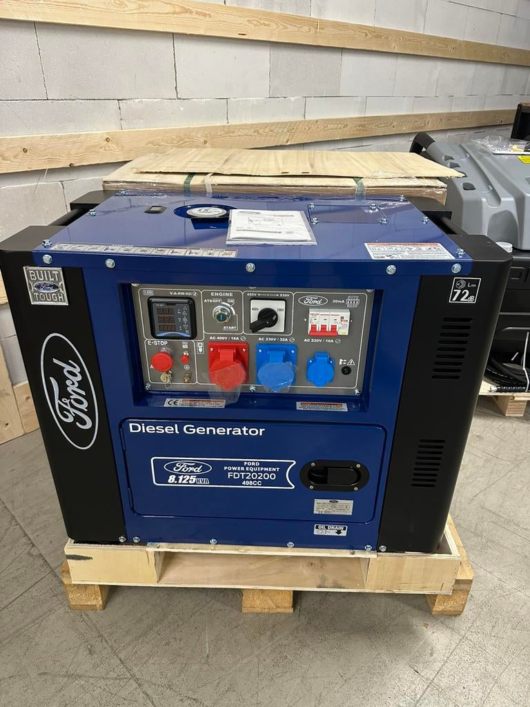 Ford FDT20200 l dieselgenerator l Nieuw l 5 stuks, Ophalen of Verzenden, Zo goed als nieuw, Dieselolie, Elektrisch startend