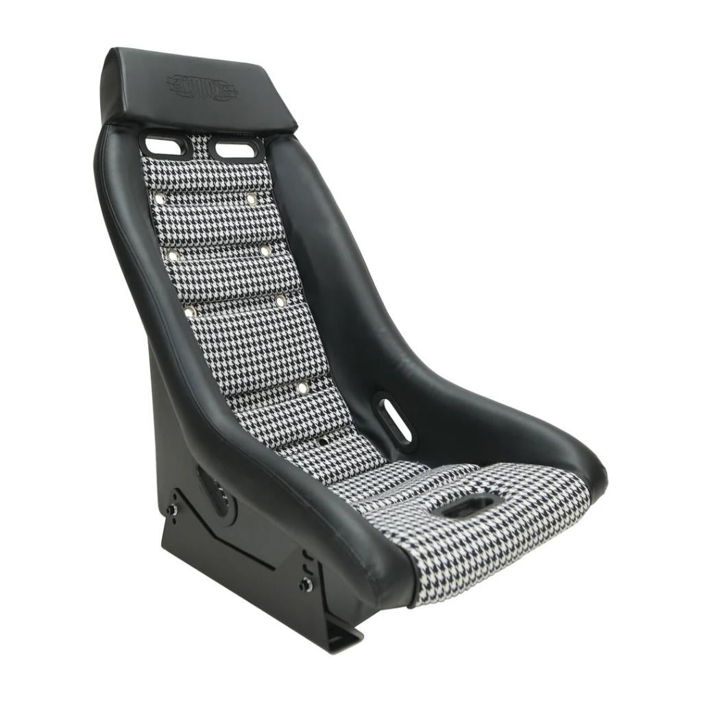 NRG Prisma GT Pepita Houndstooth leder Kuipstoel, Auto diversen, Tuning en Styling, Ophalen of Verzenden