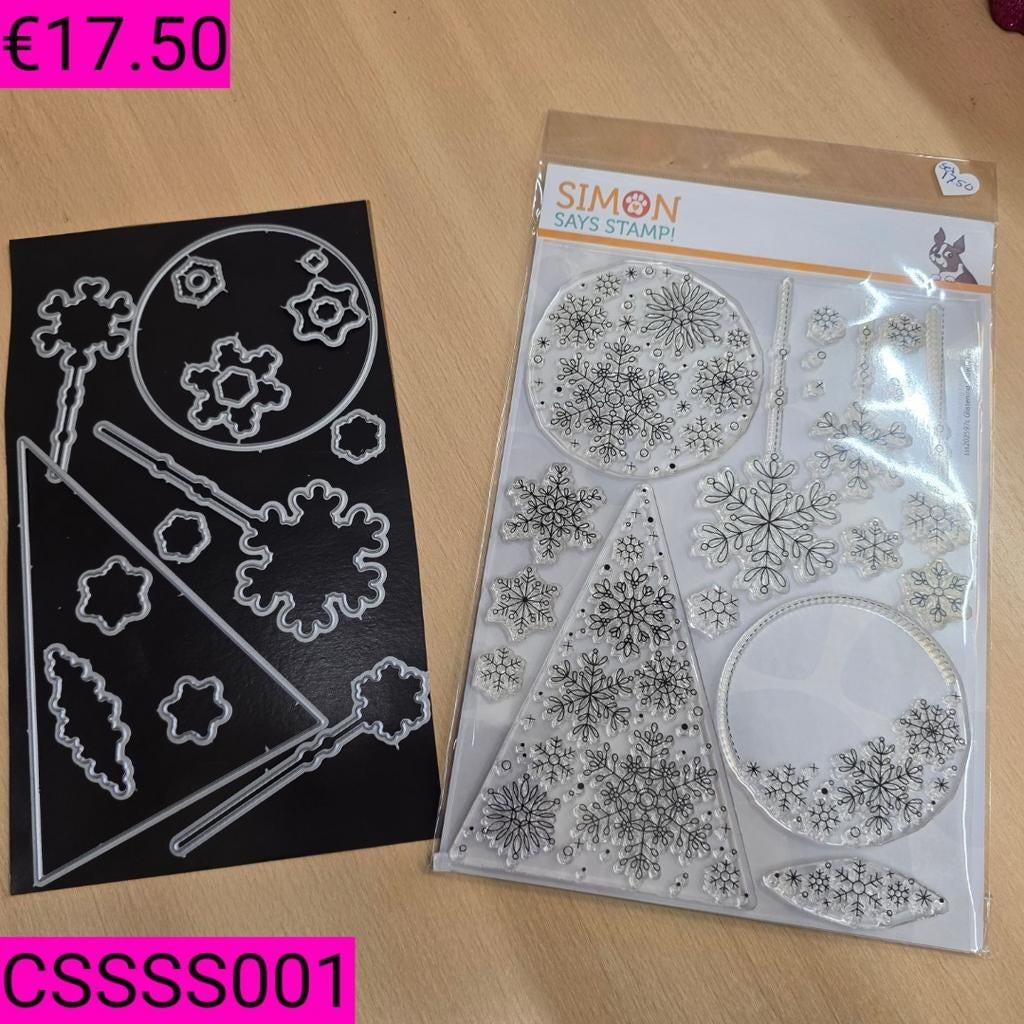 Stempels en snijmallen set Simon Says Stamp, Ophalen of Verzenden, Zo goed als nieuw, Clearstamp