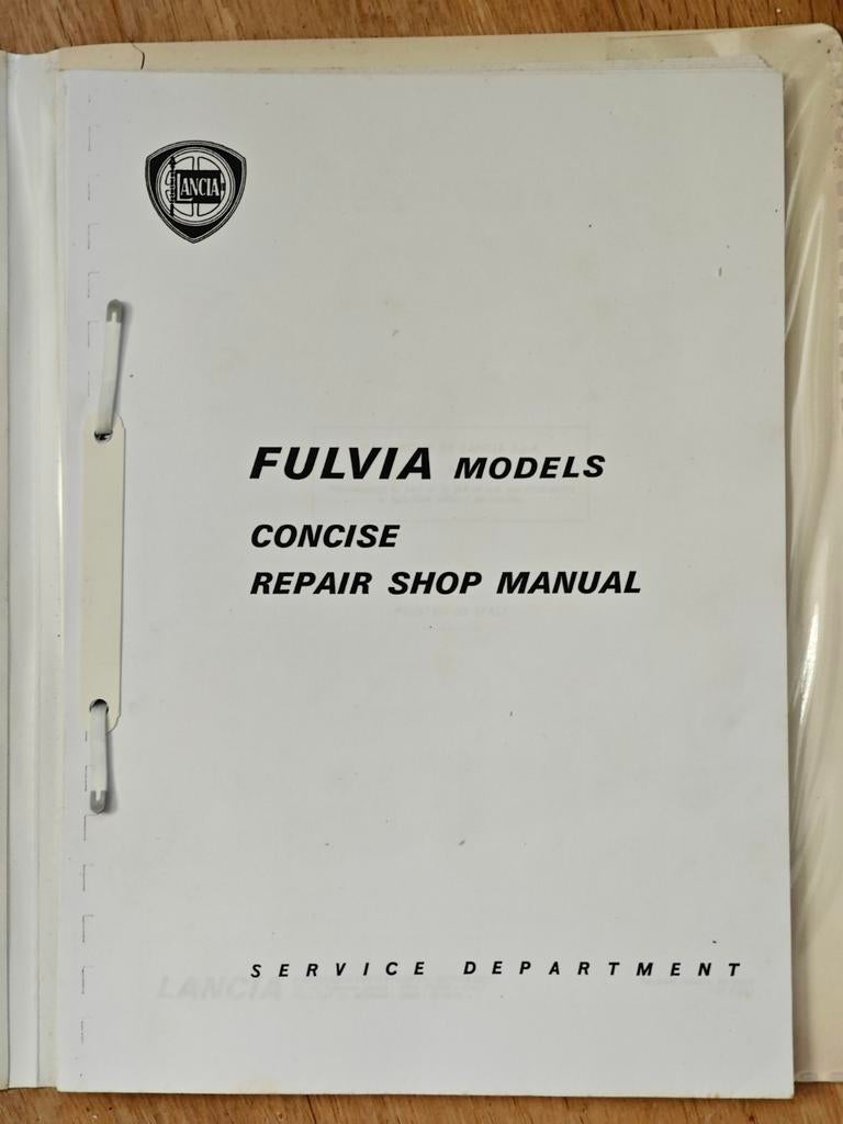 Lancia Fulvia Modellen Reparatie Werkplaatshandboek, Ophalen of Verzenden