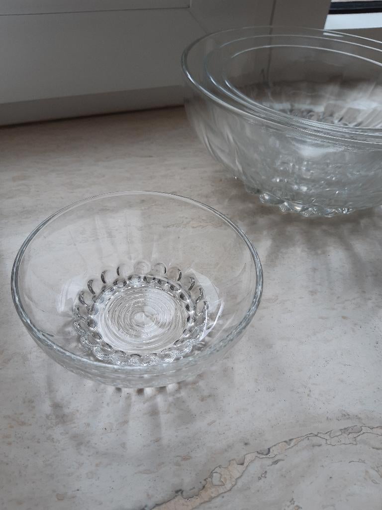 Glazen schalen, Ophalen, Schaal, Rond, Glas