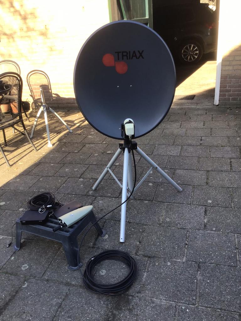 Satelliet ontvanger. Triax., Audio, Tv en Foto, Schotelantennes, Ophalen, Gebruikt, (Schotel)antenne
