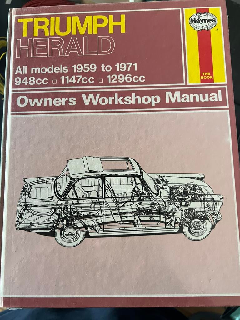 Triumph Herald, Auto diversen, Handleidingen en Instructieboekjes, Ophalen of Verzenden