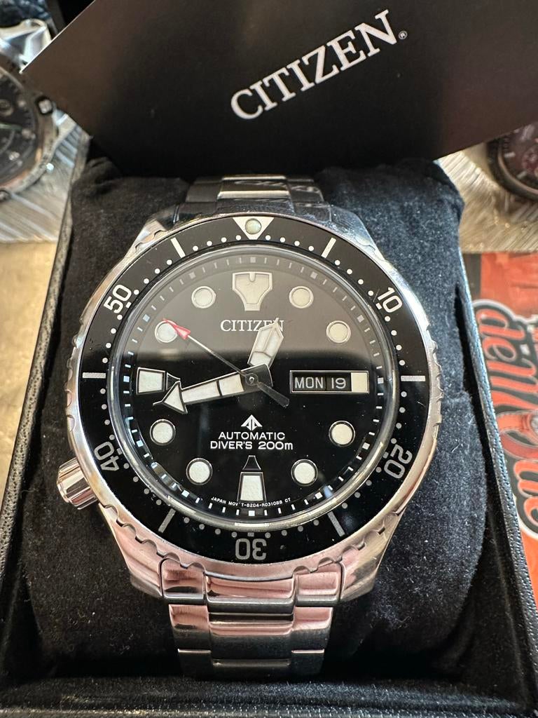 Citizen Promaster Automatic 200m NY0140-80EE - Zo goed als n, Ophalen, Staal, Zo goed als nieuw, Polshorloge