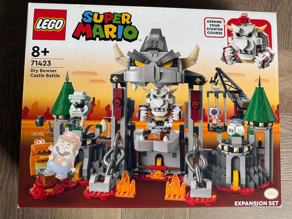 LEGO Super Mario 71423 Dry Bowser Kasteelgevecht Nieuw, Ophalen of Verzenden, Nieuw, Overige merken
