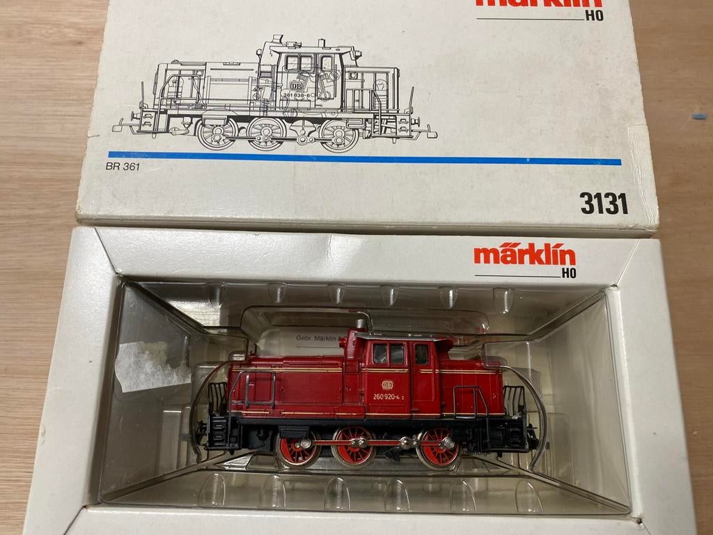 Nette BR 361 diesel loc van Marklin 3131, Wisselstroom, Gebruikt, Locomotief, Ophalen of Verzenden