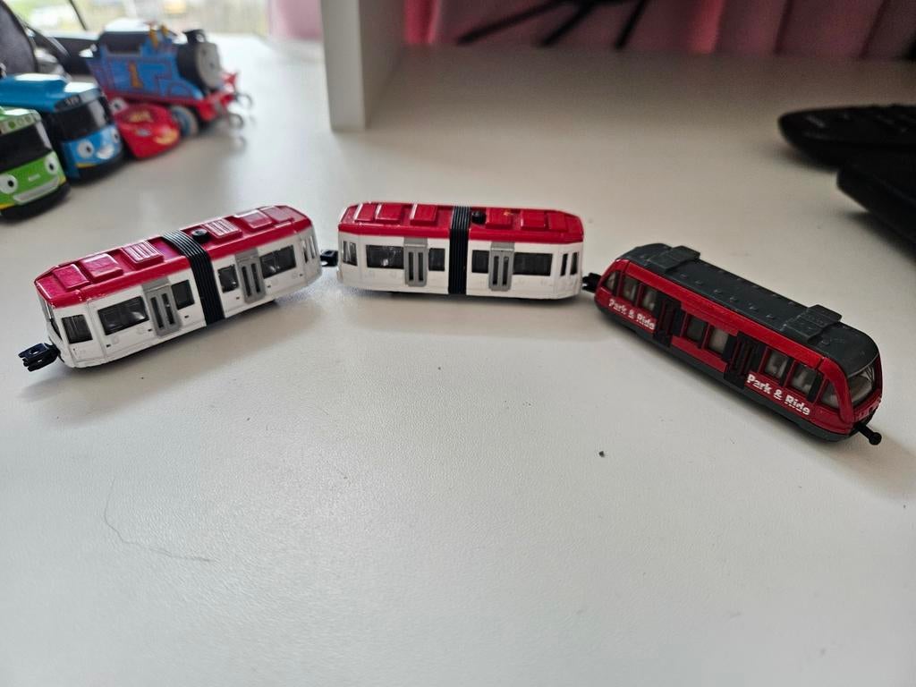 3 Siku kleine trams - Speelgoed trams, Kinderen en Baby's, Speelgoed | Speelgoedvoertuigen, Ophalen of Verzenden, Gebruikt