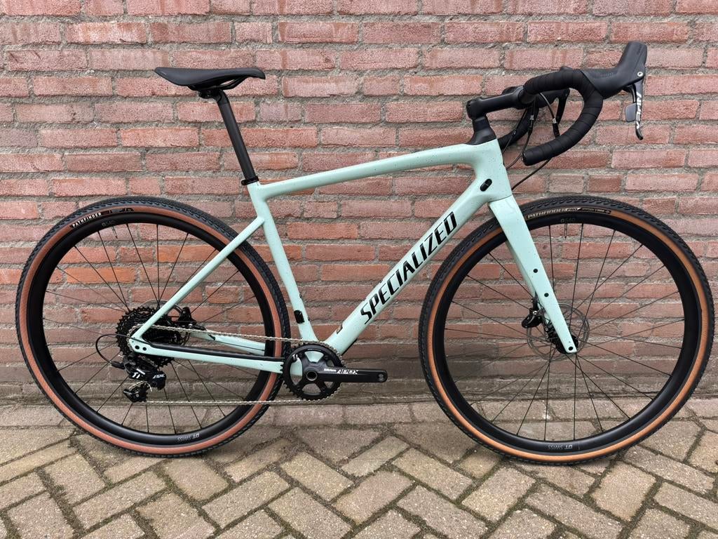 Specialized diverge gravelbike, Carbon, Zo goed als nieuw, Meer dan 20 versnellingen, 53 tot 57 cm