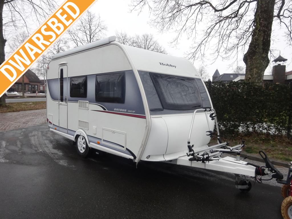 Hobby OnTour 390 SF Met Luifel en Mover, Hobby, Bedrijf, Treinzit, 750 - 1000 kg