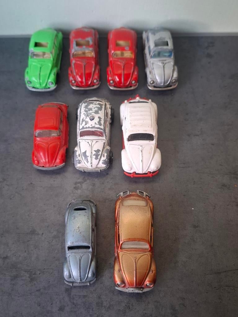 9 VW Kevers Majorette Matchbox Faller Corgi Budgie, Ophalen of Verzenden, Gebruikt, Auto