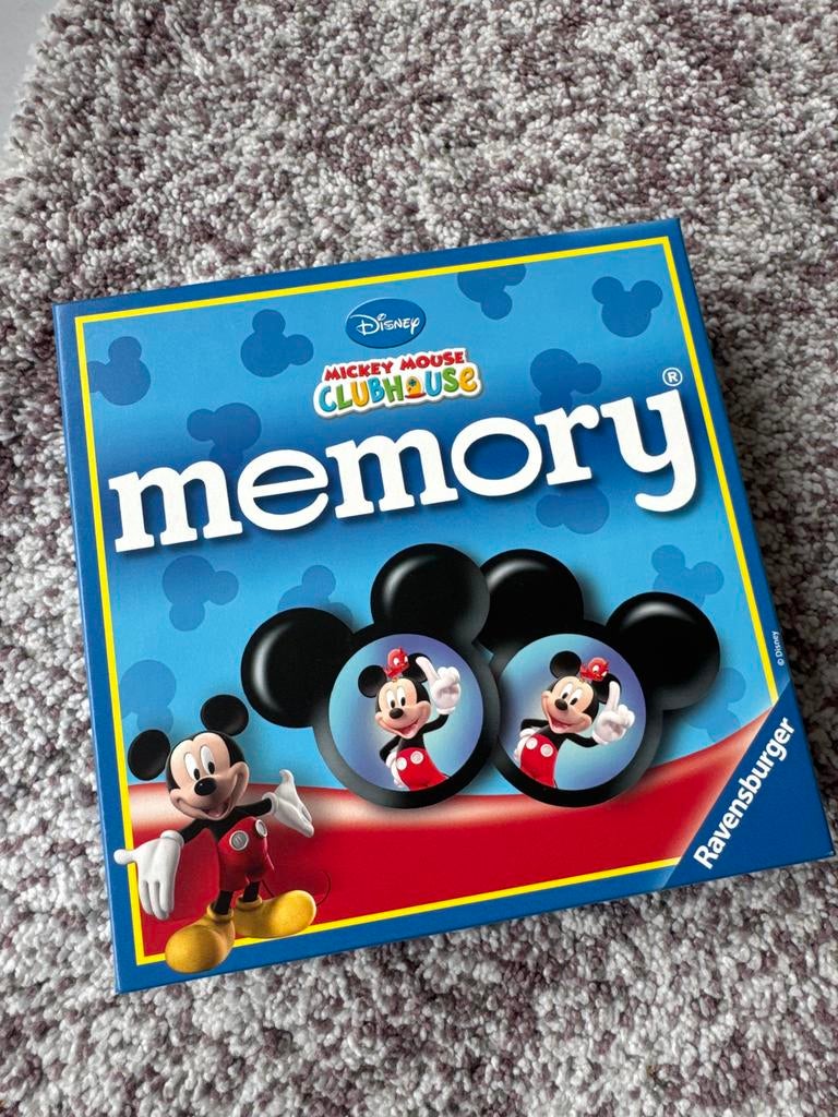 Disney Memory Mickey Mouse Clubhouse Ravensburger - Nieuwsta, Een of twee spelers, Ophalen of Verzenden, Zo goed als nieuw