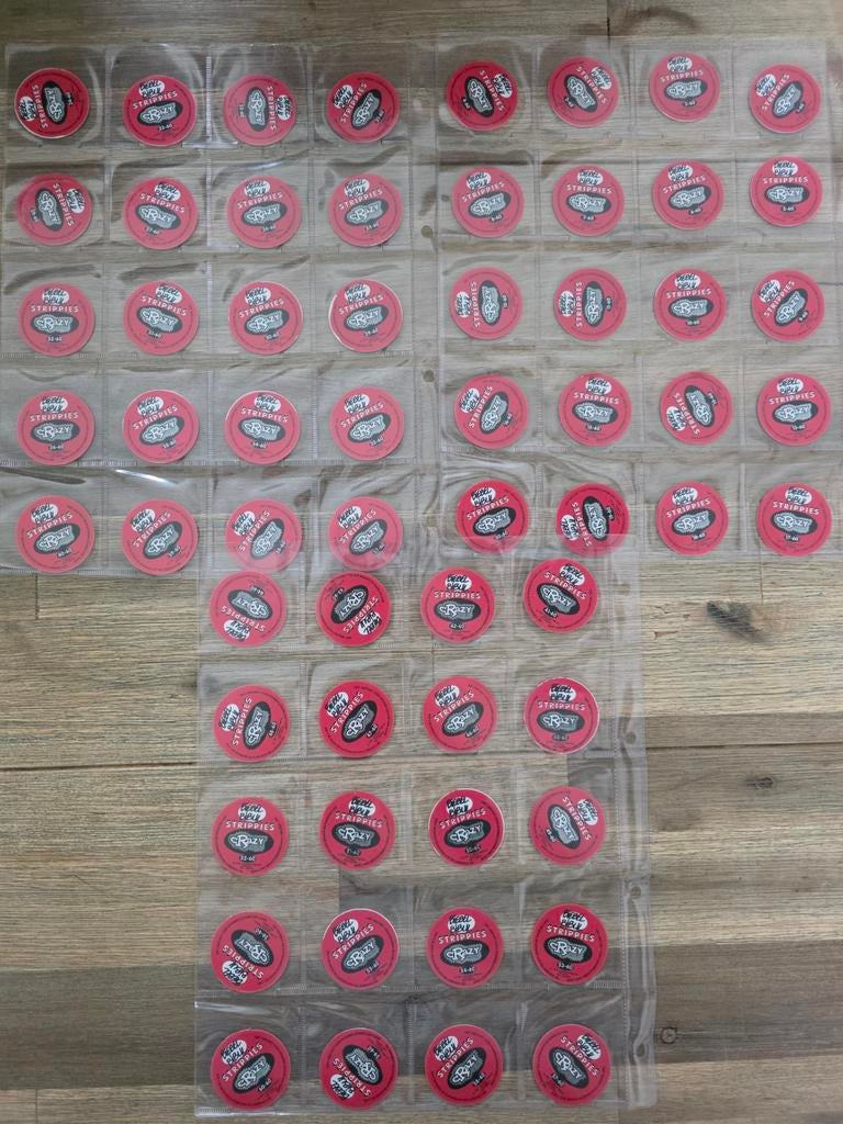 Strippies Biebel en Bibul Flippo's 1 t/m 60 compleet, Verzamelen, Flippo's, Ophalen of Verzenden, Verzameling