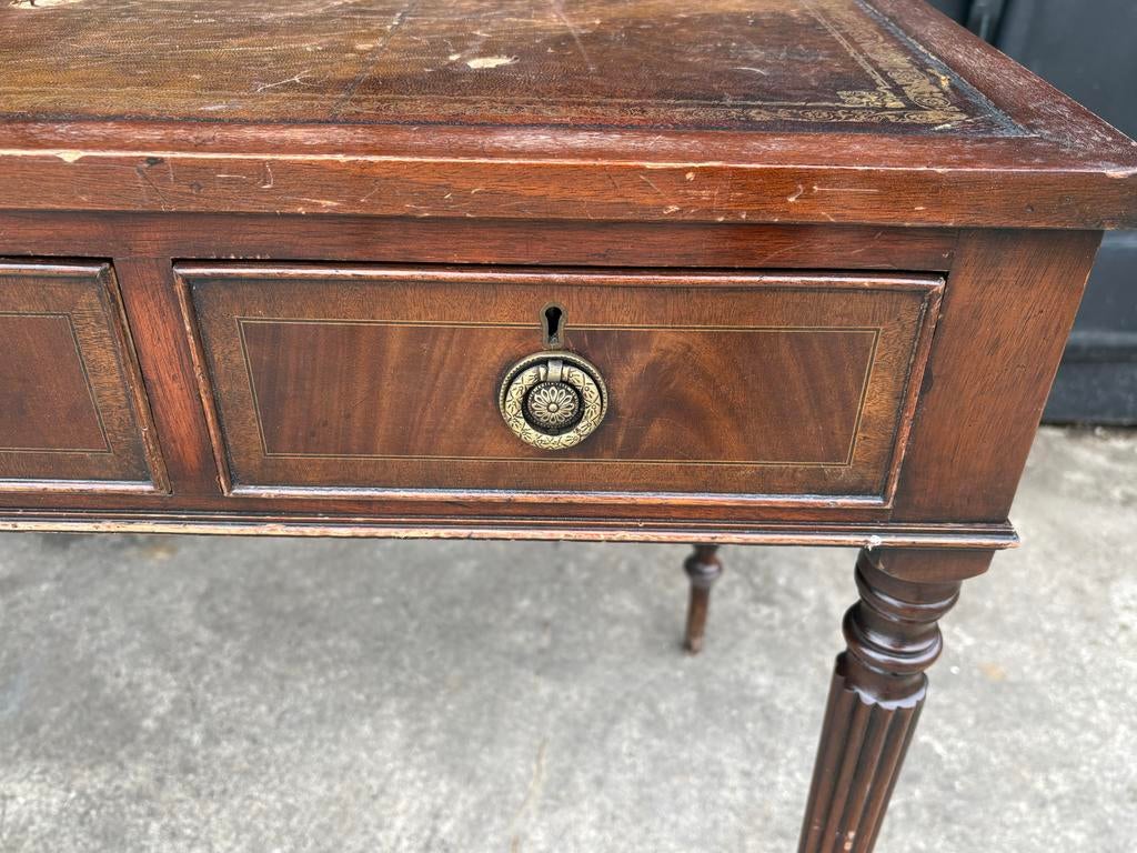 Antieke schrijftafel met lade, Antiek en Kunst, Ophalen