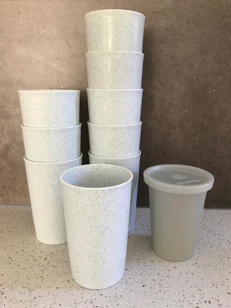 10 Tupperware bekers z.g.a.n., Ophalen of Verzenden, Zo goed als nieuw, Overige typen