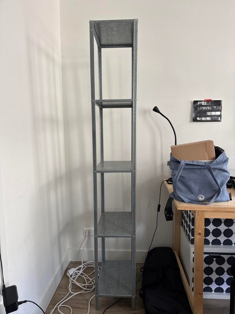 IKEA HYLLIS metalen stellingkast, Ophalen, Gebruikt