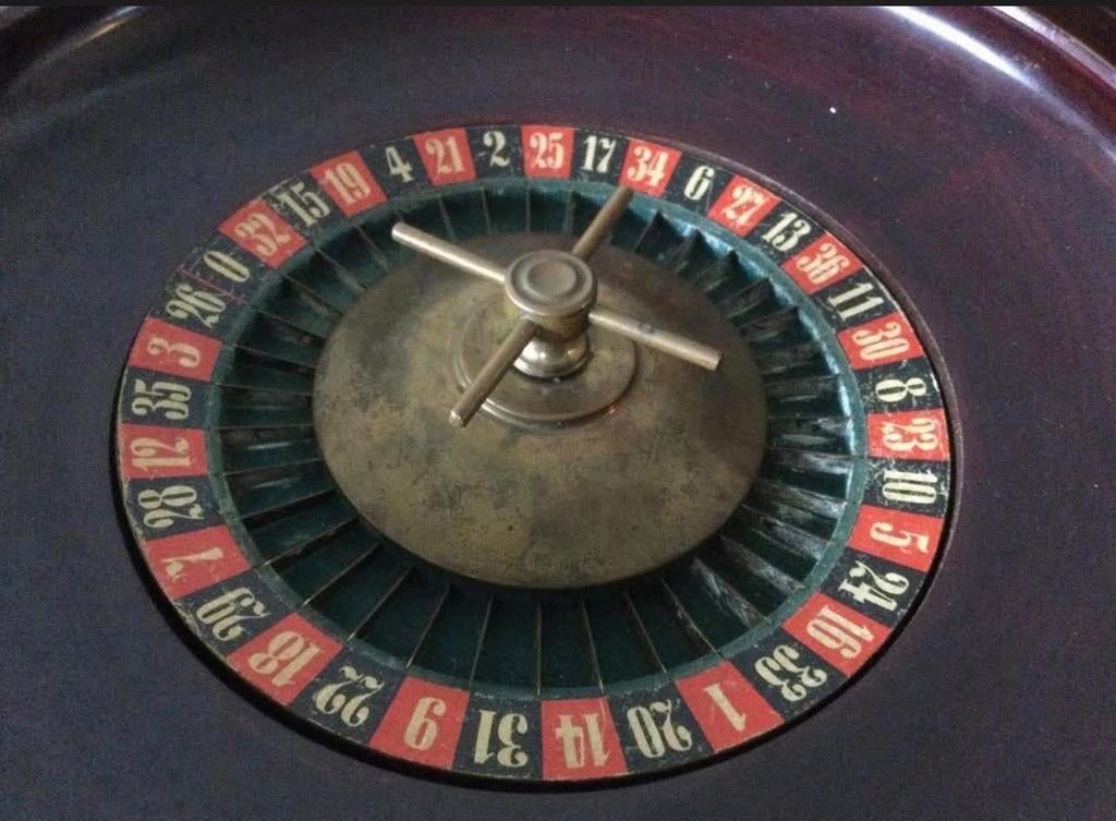 Mooi oud Roulette spel, Ophalen of Verzenden