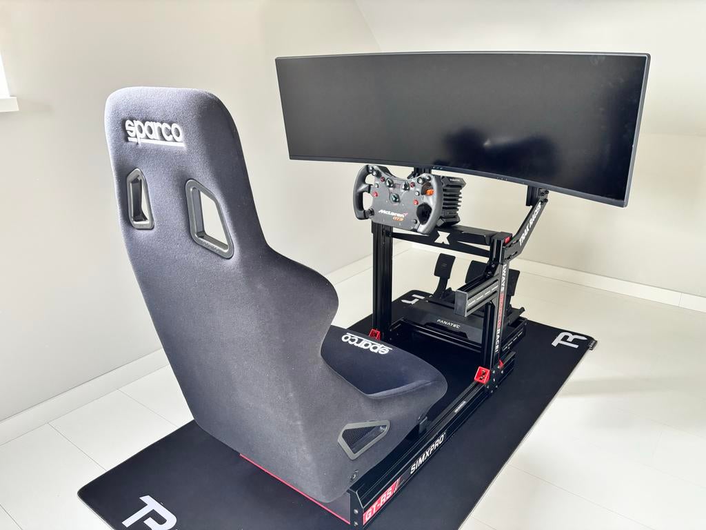 Simrig Fanatec Sparco Samsung 49inch Ultrawide, Ophalen, Zo goed als nieuw