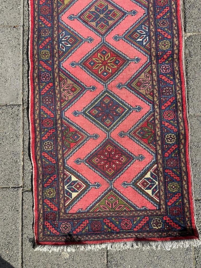 Loper Perzisch Tapijt Hamedan( Runner rug/ Carpet) 950x74 cm, Gebruikt, Overige kleuren, Wol, 200 cm of meer