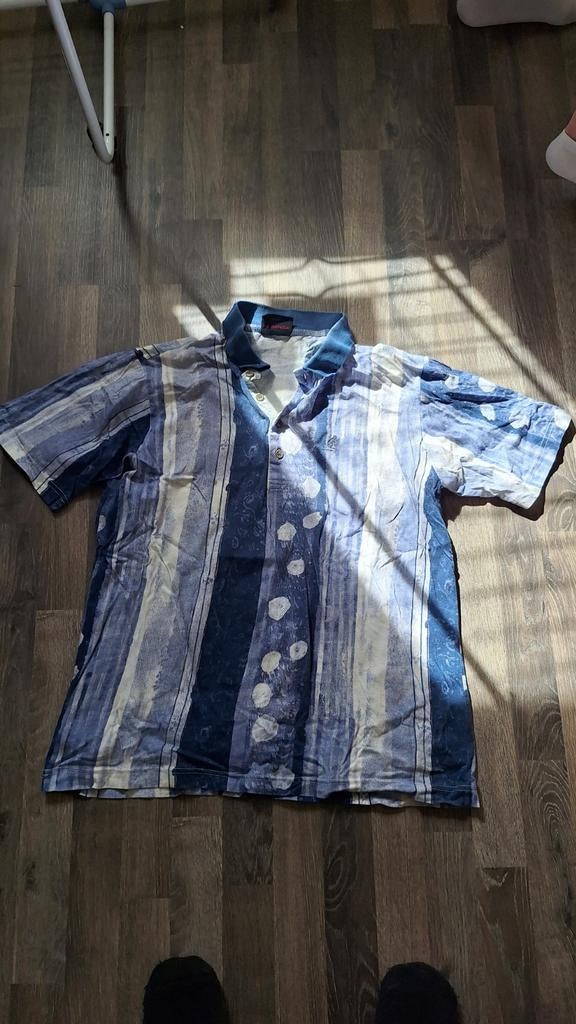 Oldschool australian shirt Maat 52, Kleding | Heren, Ophalen of Verzenden, Zo goed als nieuw, Maat 52/54 (L), Blauw