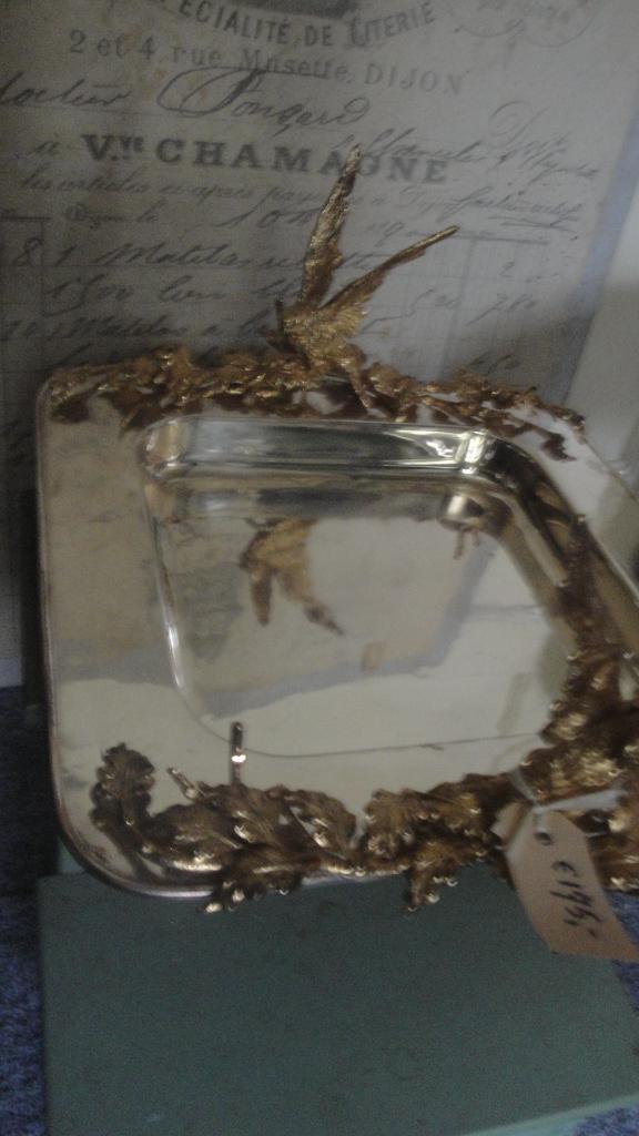 prachtige exclusieve verzilverde schaal, Antiek en Kunst, Ophalen of Verzenden