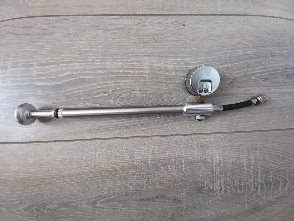 Voorvork Schokpomp 300 PSI met Drukmeter, Fietsen en Brommers, Fietsaccessoires | Fietspompen, Gebruikt, Drukmeter, Ophalen