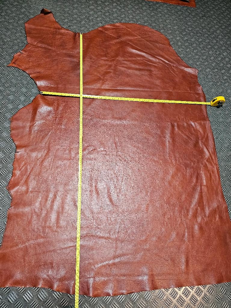 Rund - Leer Kastanje Bruin(zie omschrijving!), Bruin, Leer of Kunstleer, Nieuw, Ophalen of Verzenden