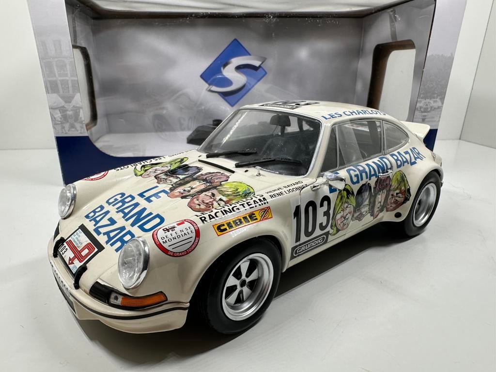 PORSCHE 911 RSR #103 TOUR DE FRANCE 1973 1:18 SOLIDO NIEUW, Ophalen of Verzenden, Nieuw, Auto, Solido