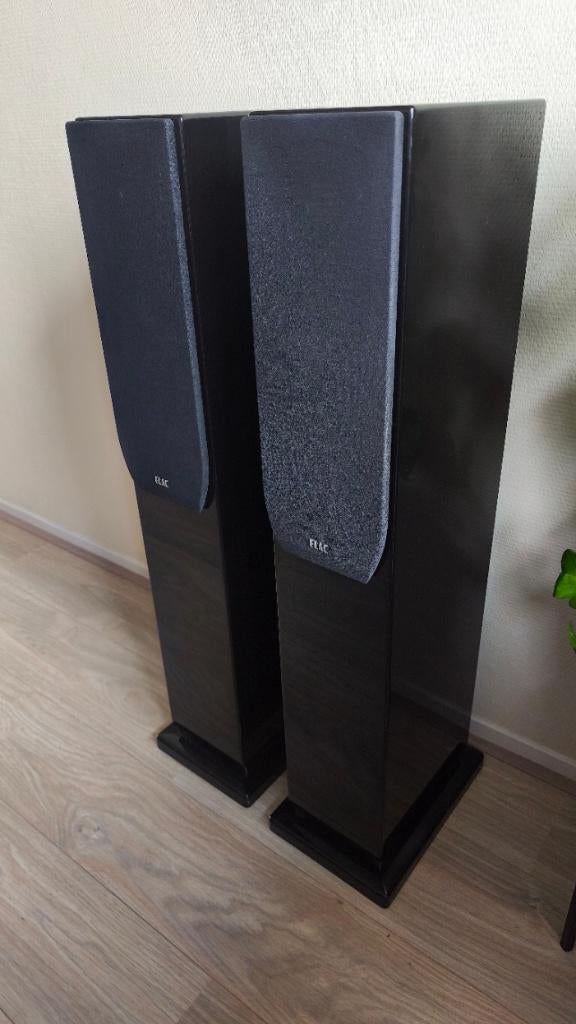 ELAC luidsprekers (2x FS247), Gebruikt, 120 watt of meer, Front, Rear of Stereo speakers, Ophalen