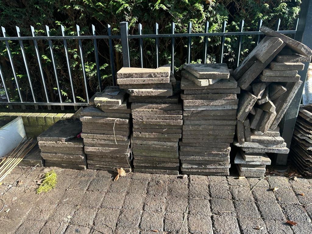 Gratis 10 m2 terrastegels 40x40, Tuin en Terras, Tegels en Klinkers, Gebruikt, Terrastegels, Beton, 10 m² of meer, Ophalen