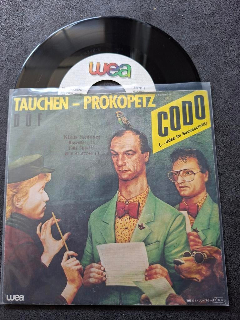 Tauchen - Prokopezt - Codo (...düse im Sauseschritt) Single, Gebruikt, 7 inch, Single, Ophalen of Verzenden