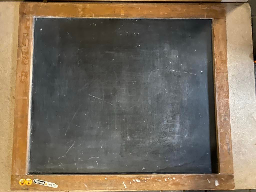 Krijtbord schoolbord 100 cm breed, 88 cm hoog, Diversen, Schoolborden, Ophalen, Gebruikt, Krijtbord