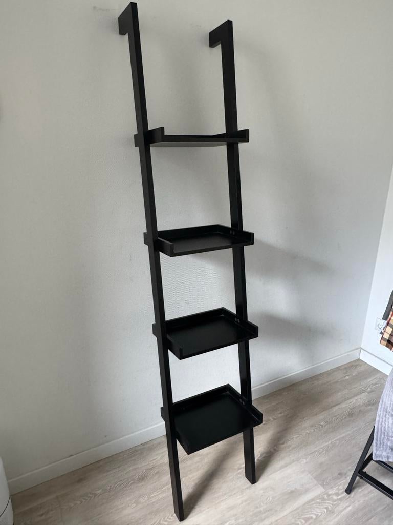 Stevige zwarte ladderkast van topkwaliteit, Ophalen, Met plank(en), Minder dan 50 cm, Gebruikt