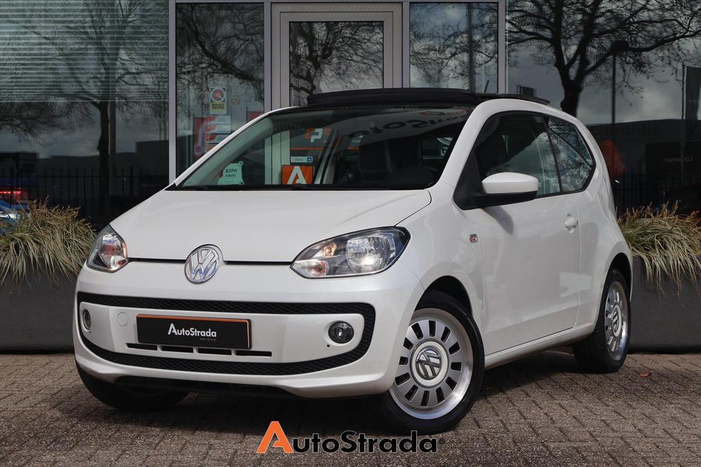 Volkswagen Up! 1.0 Groove 75PK | Leder | Navigatie | Stoelve, Euro 5, Start-stop-systeem, Gebruikt, Met garantie (alle)