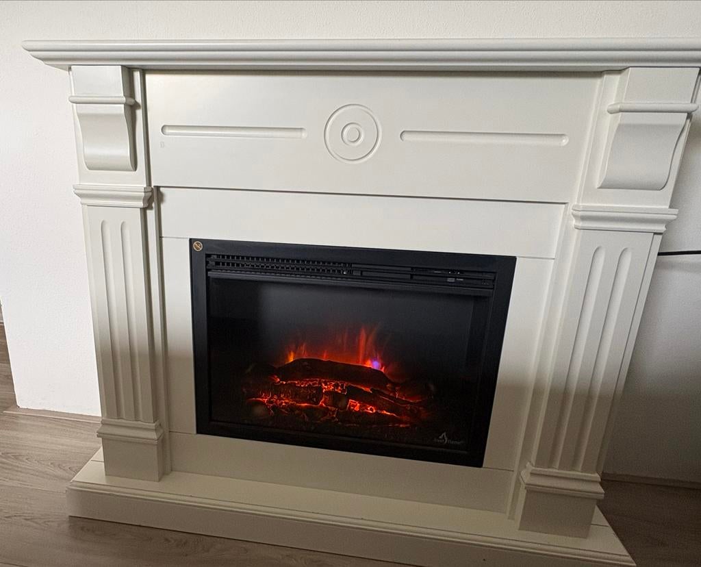 Mooie sfeerhaard met verwarming!, Huis en Inrichting, Haarden, Ophalen, Gebruikt, Inzethaard, Elektrische haard