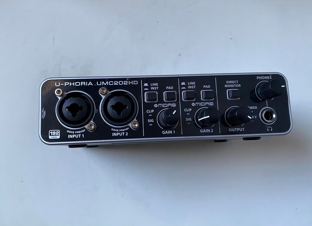 Behringer u-phoria UMC202 HD, Ophalen of Verzenden, Zo goed als nieuw, Extern, Behringer
