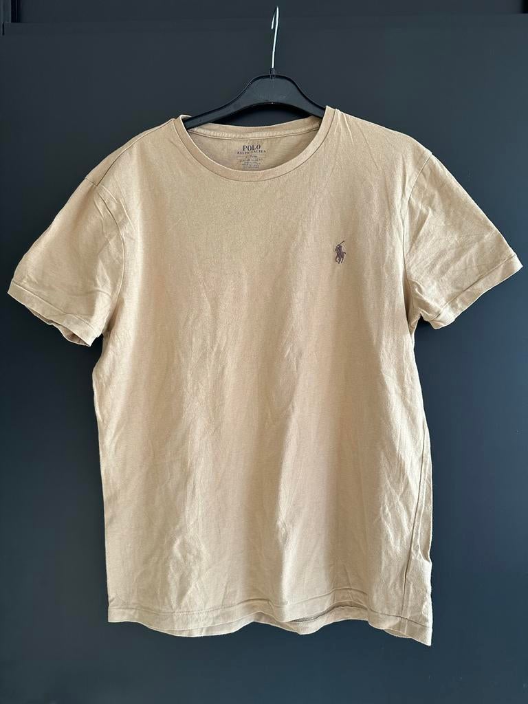Polo Ralph Lauren T-shirt - Maat M - Beige, Ophalen of Verzenden, Zo goed als nieuw, Maat 48/50 (M), Beige