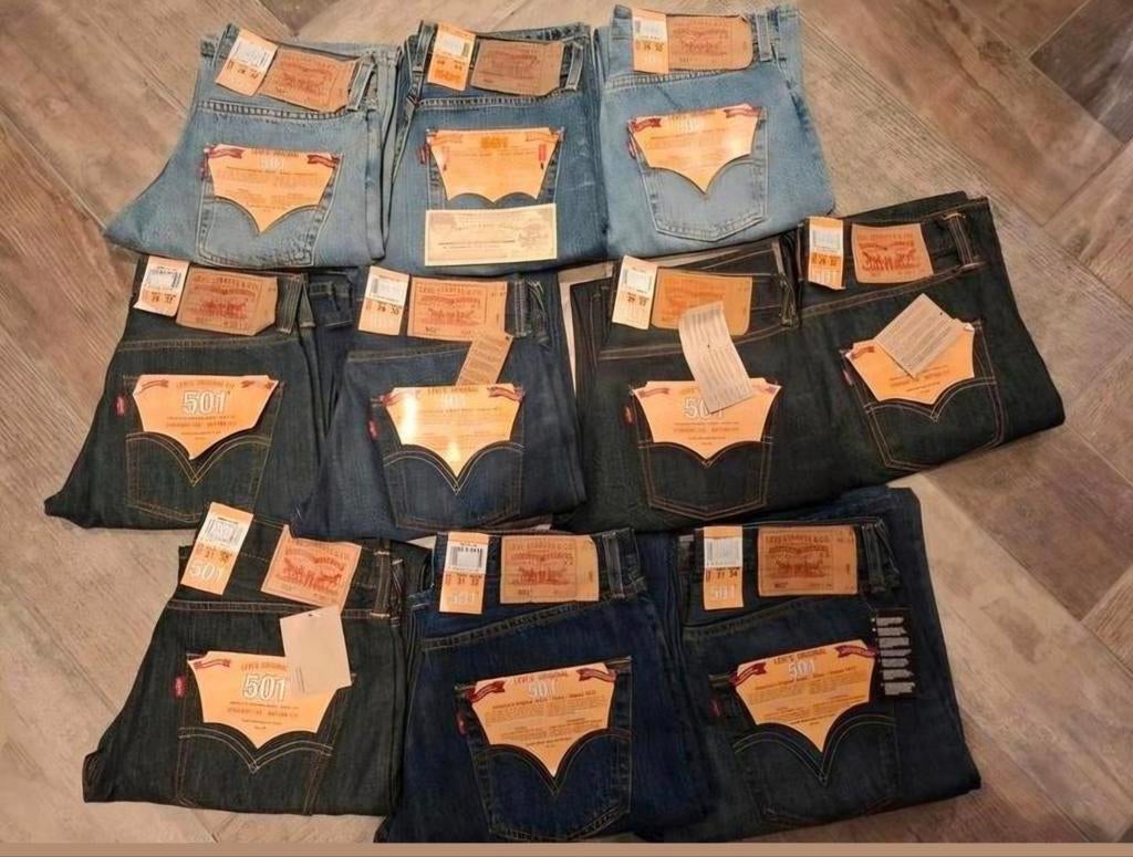 Levi's Partij Vintage 10stuks Original 501*, Blauw, Nieuw, W32 (confectie 46) of kleiner, Ophalen of Verzenden