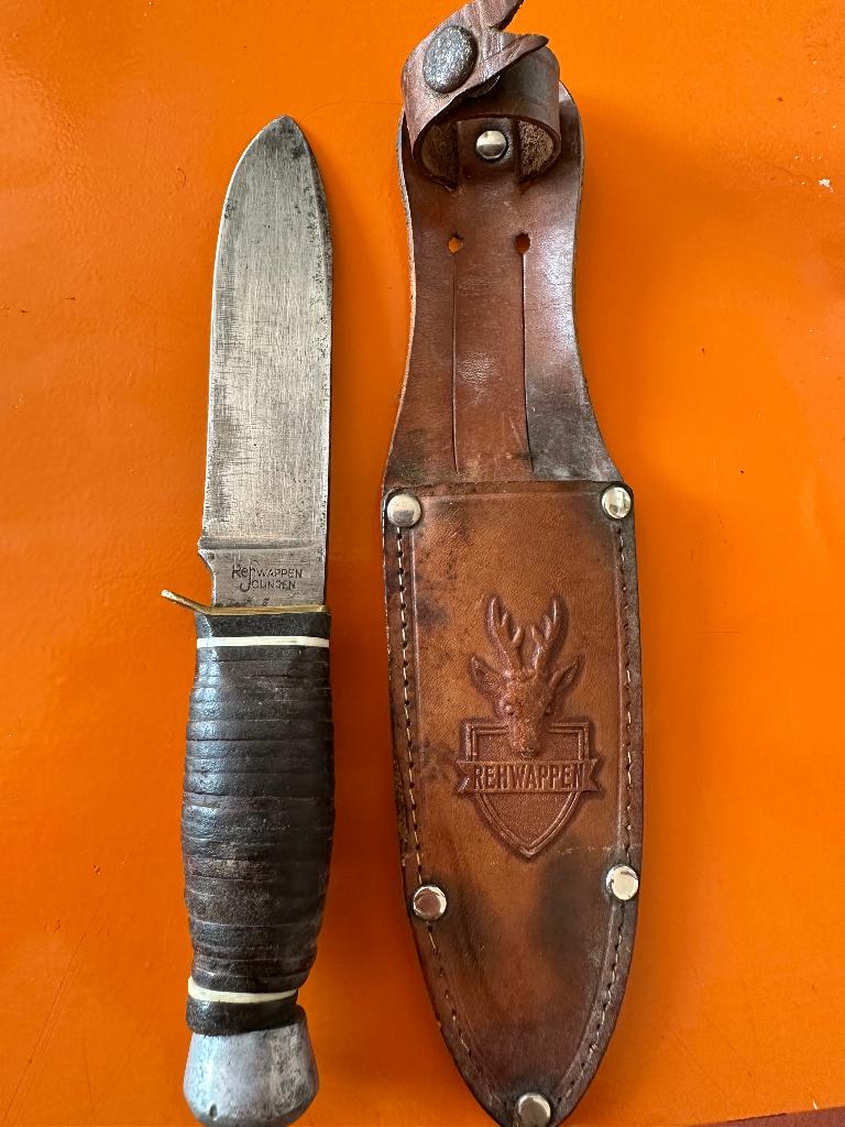 antiek rehwappen mes, Ophalen