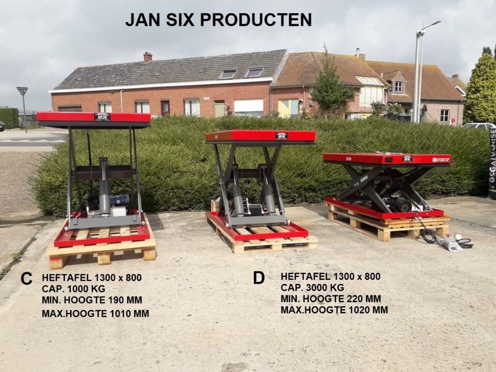 HEFTAFEL ZWARE VERSIE NR 10 C HEFTAFEL 1300X800 , CAP 1000KG, Ophalen, Nieuw, 250 ampère of meer, Overige typen