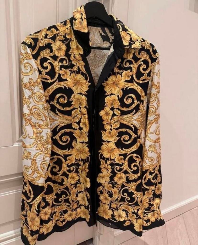 Versace overhemd, Ophalen, Zo goed als nieuw, Zwart