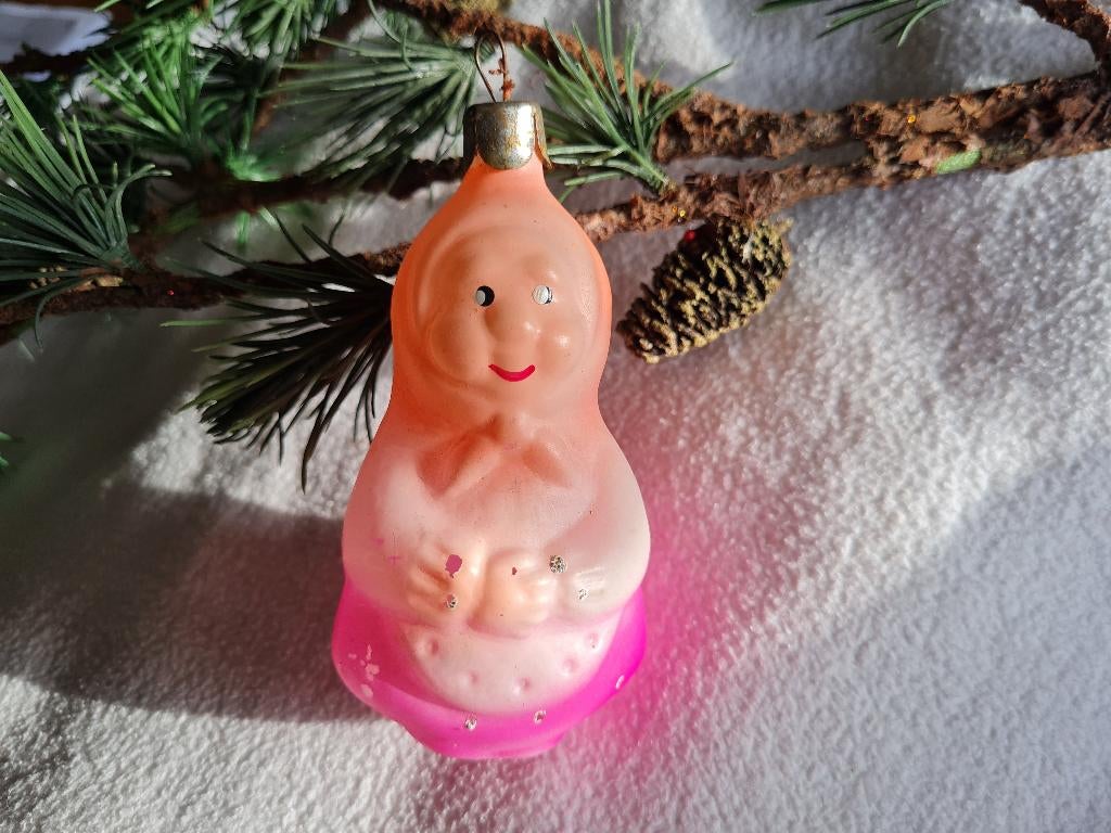 Antieke kerstbal ornament, Ophalen of Verzenden