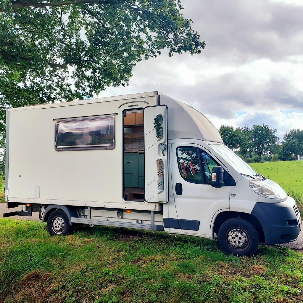 Off-grid Zelfbouw Camper | Toilet&Douche | 144k. km | rbw. B, Buitenlamp, Fiat, Treinzit, Particulier